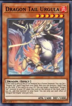 Yugioh! - Dracotail Urgula - JUSH-EN004 - Super Rare - 1'st Ed. - NM/M - Image 1