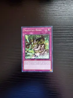 Yugioh Justice Hunters - Dracotail Horn - Rare - JUSH-EN010 - Image 1