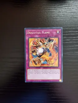 Yugioh Justice Hunters - Dracotail Flame - Rare - JUSH-EN011 - Image 1