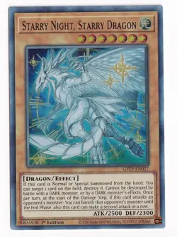 Yugioh Starry Night, Starry Dragon GFTP-EN027 Ultra Rare 1st Ed NM - Image 1