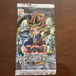 Yugioh Metal Raiders 1st Edition Sealed Booster Pack - Image 1