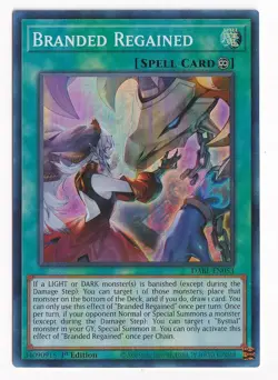Yugioh Branded Regained DABL-EN053 Super Rare 1st Edition Darkwing Blast - Image 1