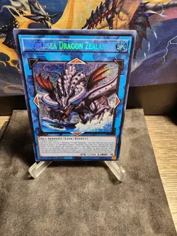 Yugioh Worldsea Dragon Zealantis Prismatic Secret Rare MP23-EN193 1st Near Mint - Image 1