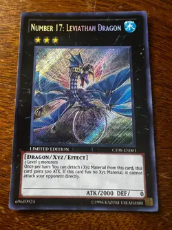 Number 17: Leviathan Dragon CT08-EN001 - Yugioh - Secret Rare NM - Image 1
