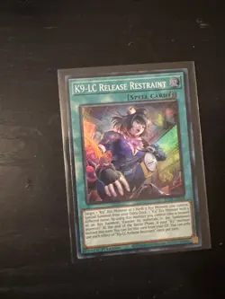 Yugioh Justice Hunters - K9-LC Release Restraint - Rare - JUSH-EN038 - Image 1