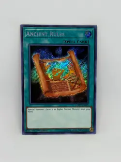 Yugioh Card Ancient Rules LCKC-EN039 SECRET RARE 1st Ed. - NM - Image 1
