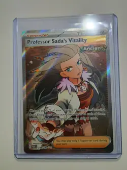 Professor Sada's Vitality 239/182 Paradox Rift Full Art Trainer Card Pokemon TCG - Image 3