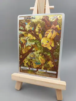 Pikachu Custom TCG Pocket Pokemon Card Holo Textured Fanmade - Image 1