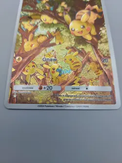 Pikachu Custom TCG Pocket Pokemon Card Holo Textured Fanmade - Image 5