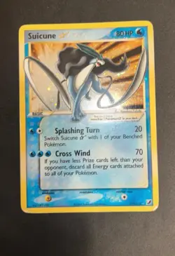 Pokemon Card-Suicune-Gold Star-Holo-Ex UnseenForces-115/115-ENG - Image 1