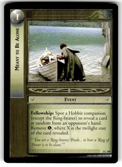 Lord of the Rings Realms of the Elf Lords Card #3C109 Meant to Be Alone - Image 1