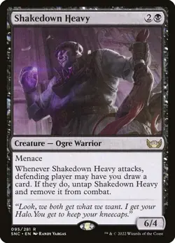 FOIL Shakedown Heavy Streets of New Capenna Magic MTG Creature CARD 1x - Image 1
