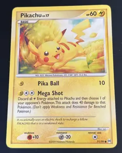 Pokemon TCG Pikachu Rare Card 71/99 Arceus 2009 - NM - Image 1