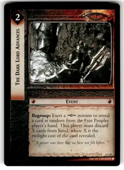 Lord of the Rings Realms of the Elf Lords Card #3C87 The Dark Lord Advances - Image 1