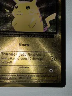 Pokemon TCG Celebrations Pikachu Gold Metal Card 58/102 - Image 3