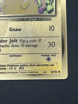 Pokemon TCG Celebrations Pikachu Gold Metal Card 58/102 - Image 5