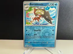 2025 Pokemon TCG Barraskewda 063 Destined Rivals Reverse Holo U Card NM+ - Image 1