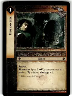 Lord of the Rings Realms of the Elf Lords Card #3C78 Hide and Seek - Image 1