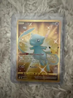 Pokemon Celebrations Mew Full Art Ultra Rare Gold Holo Card 25/25 - Image 1