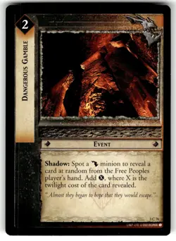 Lord of the Rings Realms of the Elf Lords Card #3C76 Dangerous Gamble - Image 1