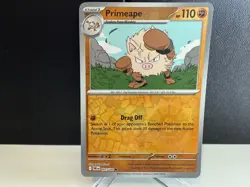 2025 Pokemon TCG Primeape 091 Destined Rivals Reverse Holo Card NM+ - Image 1