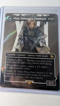 Dion, Bahamut's Dominant (Borderless) (Surge Foil) Final Fantasy Foil - Image 1