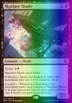 MTG Magic the Gathering Skyclave Shade (125/493) Zendikar Rising NM FOIL - Image 1