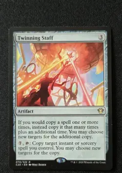 MTG - Twinning Staff - Commander 2020 - Near Mint Rare C20 #70 Non Foil - Image 1