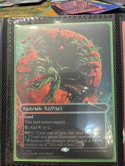 Raging Ravine 0035 (Borderless Foil) Rare MTG Edge of Eternities Stellar Sights - Image 1