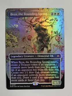 Beza, the Bounding Spring Showcase Foil Bloomburrow MTG BLB: 0287 Nm - Image 1