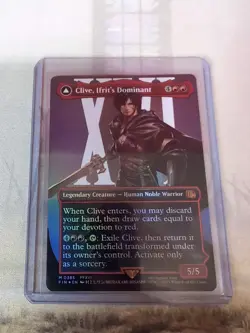 MTG - Clive, Ifrit's Dominant - Borderless Foil (NOT SURGE) - Final Fantasy - Image 1