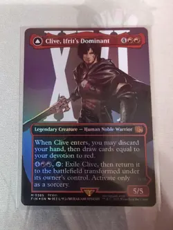 MTG - Clive, Ifrit's Dominant - Borderless Foil (NOT SURGE) - Final Fantasy - Image 2