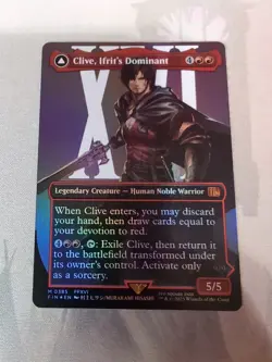 MTG - Clive, Ifrit's Dominant - Borderless Foil (NOT SURGE) - Final Fantasy - Image 3