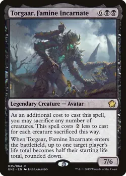 MTG - 4 x Torgaar, Famine Incarnate - Playset 4x x4 - [Game Night 2019] NM - Image 1
