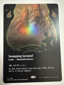 Stomping Ground Borderless (NM Foil) EOE-0283 Rare MTG - Image 1
