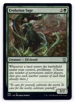 Evolution Sage NM Commander: Zendikar Rising 65 MTG Regular - Image 1