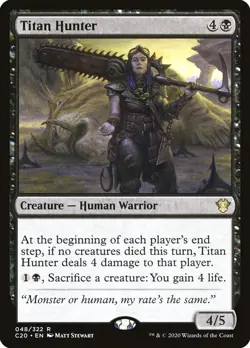 MTG - 4 x Titan Hunter - Playset 4x x4 - Commander 2020 Regular NM - Image 1