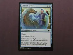 2020 MTG Enchantment "Capture Sphere" NM+ Magic Card #044 IKO LOCK DOWN AURA - Image 1