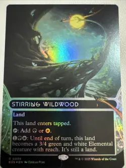 Stirring Wildwood Borderless (NM Foil) EOS-0039 Rare MTG - Image 1