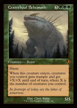 MTG Magic 1 x Craterhoof Behemoth x 1 - INR Retroframe - Image 1