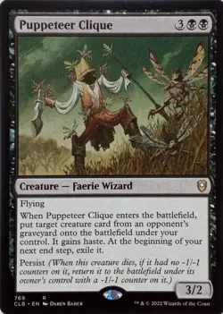769 PUPPETEER CLIQUE RARE COMMANDER LEGENDS: BALDUR'S GATE MTG CARD - Image 1
