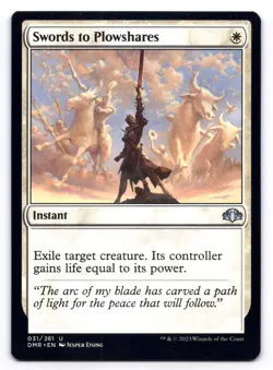 Swords to Plowshares NM Dominaria Remastered 031/261 MTG Magic Regular - Image 1
