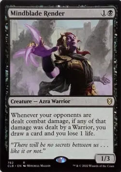 762 MINDBLADE RENDER RARE COMMANDER LEGENDS: BALDUR'S GATE MTG CARD - Image 1