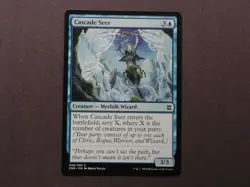 2020 MTG Creature "Cascade Seer" NM+ Magic Card #048 ZNR PARTY FILTERING PAYOFF - Image 1