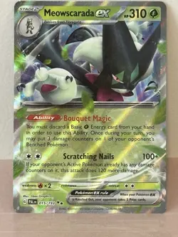 Pokemon Meowscarada ex 015/193 Paldea Evolved Scarlet & Violet Double Rare NM - Image 1
