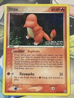 Ditto (Charmander) EX Delta Species 37/113 Reverse Holo Stamp Pokemon Card - Image 2
