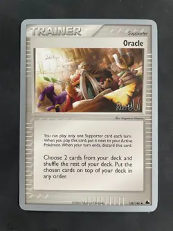 1x Oracle Trainer 138/144 World Championships 2004 Vintage Pokemon UNGRADED - LP - Image 1