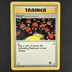 Pokemon TCG Sleep! (Rocket's Secret Machine) Team Rocket 79/82 WOTC Vintage Card - Image 1