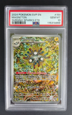 Pokemon Magneton #159 SVP Scarlet & Violet Surging Sparks ETB Promo PSA 10 - Image 1