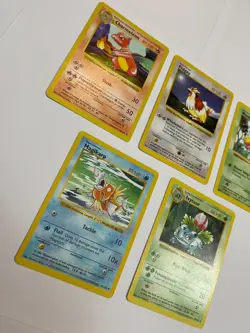 Shadowless Pokemon Base Set Lot Magikarp Charmeleon Pidgey Ivysaur Weedle WOTC - Image 2